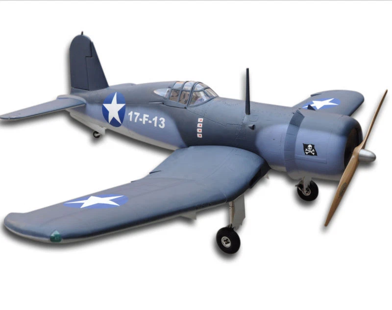 F4U Corsair 94" V2  100CC ARF Fiberglass body Gasoline Scale RC Plane Model - Image 1 of 4