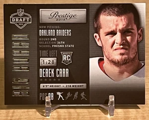 2014 Panini Prestige Draft Big Board RC Derek Carr #10 Raiders/Saints - Picture 1 of 2