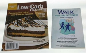Prevention Guide Low-Carb Recipes + Walk Your Way to Fitness 2003/2004 VGUC - Picture 1 of 3