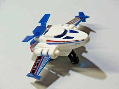 Avión de plástico vintage Space Fighter Press & Go USAF SL-61 diseño del Reino Unido 1011342 HK Foto 1 de 4