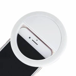 Phone Light Selfie Portable LED Ring Flash Fill for iPhone Samsung Android LG - Picture 1 of 4