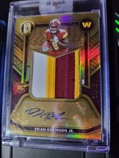 2022 Gold Standard Brian Robinson Jr. (Washington) Auto/MultiColor Patch 18/49!