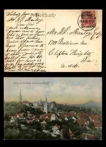 Germany 1912 Warburg to Clifton Heights PA View Warburg Postcard - Picture 1 of 2