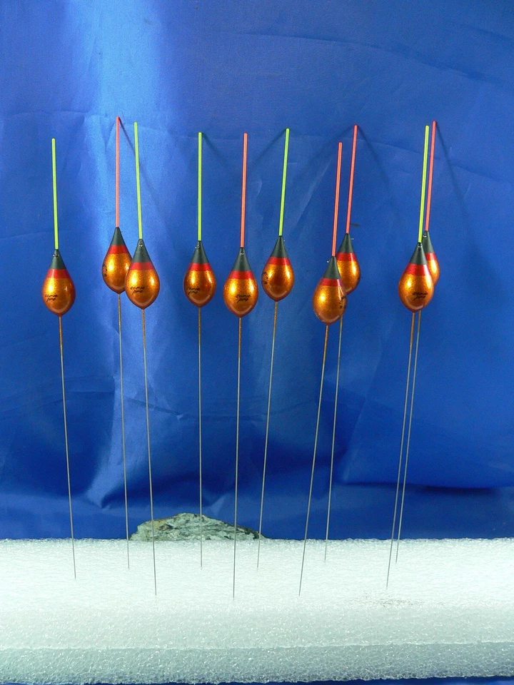 10 galleggianti Tubertini Serie Pro 61 pesca bolognese fiume, lago, mare G3 - Immagine 1 di 1