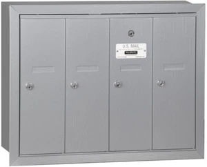 4 Door Apartment Mailbox Multi Family Mail Box Boxes Wall Mount USPS Access - Picture 1 of 2