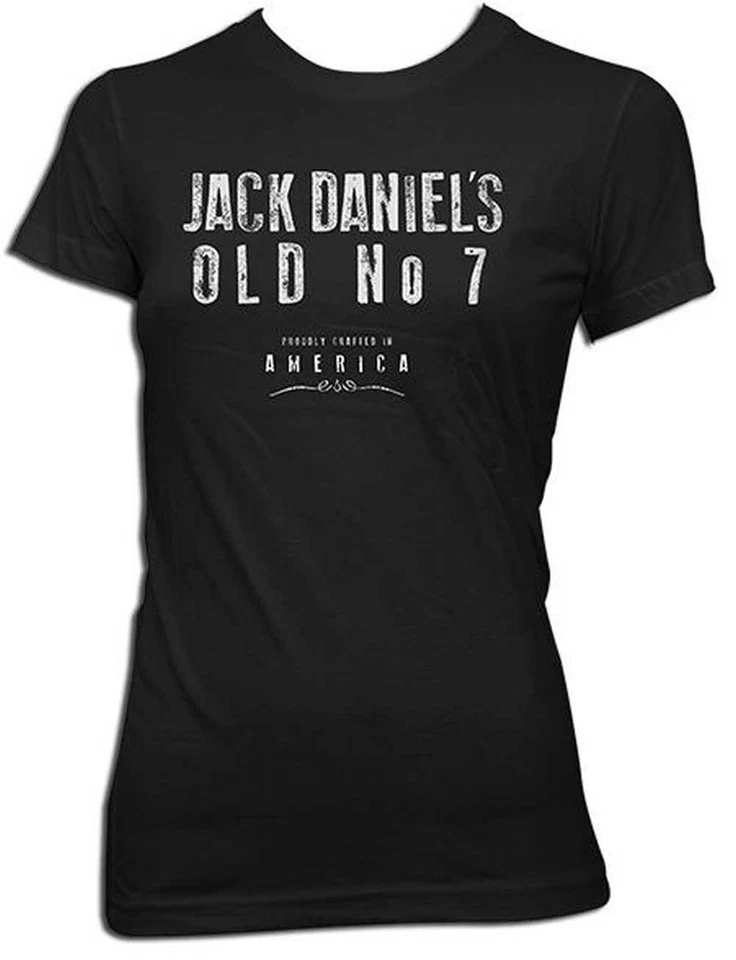 Jack Daniels Women's Crafted in America Short Sleeve T-Shirt 15361493JD-89 - image 1 of 1
