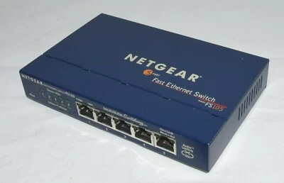 NETGEAR Prosafe 5-Port 10/100 Mbps Fast Ethernet Switch FS105 - Bild 1 von 3