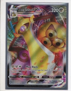 AEGISLASH VMAX VIVID VOLTAGE ULTRA RARE FULL ART HOLO-FOIL POKEMON 127/185 NM/M - Picture 1 of 1