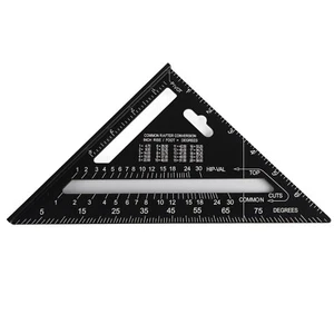 Quadrat Sparren 7 Zoll Dreieck Zimmermann Quadrat Druckguss Aluminiumlegierung für Holz - Bild 1 von 4