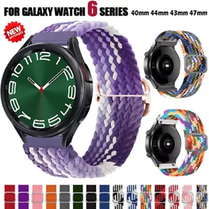 Geflochtenes Nylonarmbandband für Samsung Galaxy Watch 6 5 4 40/44 mm 6 Classic 5 Pro - Bild 1 von 39