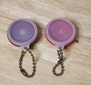 2 Tupperware Mini Wunderbare Schüssel Schlüsselanhänger - verschiedene Rottöne - Bild 1 von 2