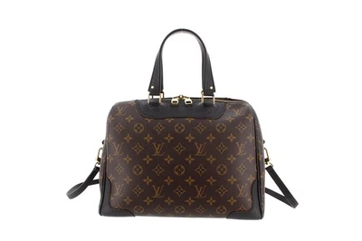 Bolso de Hombro Louis Vuitton Retiro Monograma Lona Marrón Negro PVC M50058 Foto 1 de 4