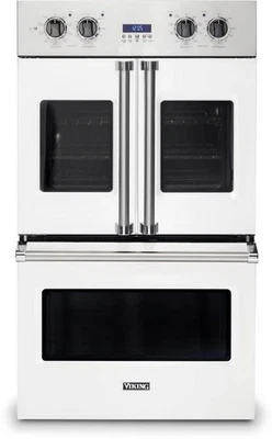 Viking 2022 Profesional Serie 7 30" Blanco Puerta Francesa Doble Horno VDOF7301WH Foto 1 de 4