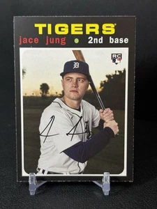 2025 Topps Heritage - Jace Jung Rookie 25th Anniversary Card (RC) #H25-20 Tigers - Picture 1 of 2