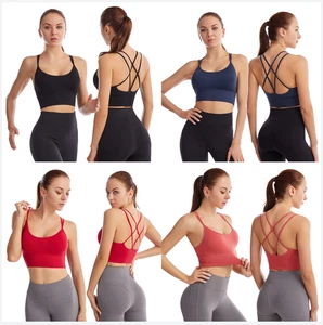 Sujetador deportivo de compresión talla grande 23XL para mujer ropa deportiva bralette suave sin costuras - Imagen 1 de 30