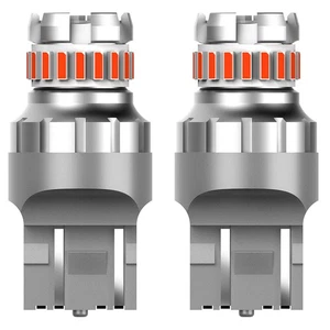 2X T20 7443 7440 RED LED STOP BRAKE TAIL LIGHT BULBS GLOBE BRIGHT ERROR FREE 12V - Picture 1 of 11