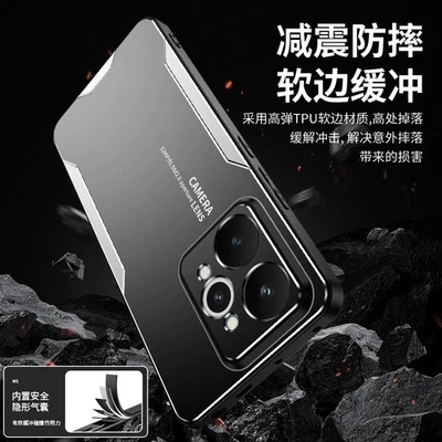 Funda protectora de parachoques suave de metal y aluminio híbrida de lujo para Realme 15 Pro Foto 1 de 4