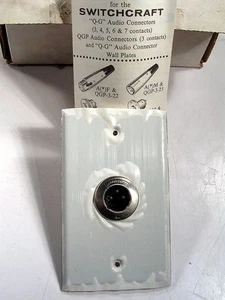 SWITCHCRAFT MODEL G3MS 3P MALE W/ WALL PLATE NEW - Picture 1 of 1
