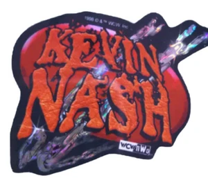 Vintage WCW Kevin Nash 3” X 3” Pro Wrestling Sticker 1998 WWF WWE NWO RARE - Picture 1 of 2