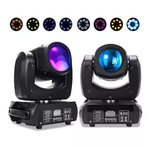 2Pcs 100W LED Beam Gobo Moving Head Stage Lights Effect DMX For Disco DJ Party - Picture 1 of 12