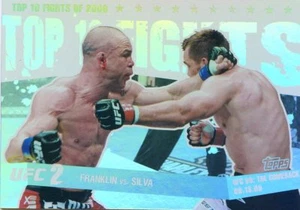 2010 TOPPS MAIN UFC EVENT TOP 10 FIGHTS INSERT RICH FRANKLIN WANDERLEI SILVA #6 - Picture 1 of 2
