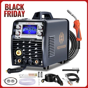 Aluminium 5 IN 1 MIG Welder 220V MIG MMA Stick Lift Tig Welding Machine 200A DE - Picture 1 of 13