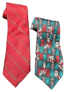 CAPE COD NECKWEAR HoHoHo Tie & MADE IN AUSTRALIA Santa Tie, CHRISTMAS/HOLIDAY - Picture 1 of 9