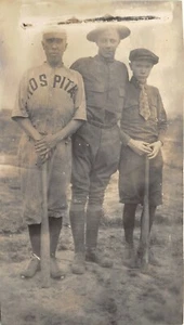 Chillicothe Ohio c1918 RPPC Real Photo Postcard Camp Sherman Soldier BASEBALL - Picture 1 of 2