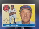 1955 Topps Baseball Card Red Kress #151 Cleveland Indians