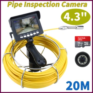 Handheld Industrial Sewer Inspection Pipe Camera 4.3" LCD color Monitor DVR 20M - Picture 1 of 19