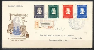 FDC E-7 JAN VAN RIEBECK AANGETEKEND GRONINGEN OOSTERWOLDE Fr. Ho496 - Imagen 1 de 2