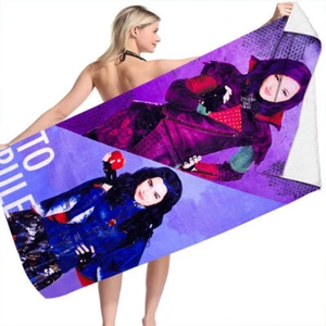 3D Descendants Swim Bath Towel Beach Thick Microfiber Turt 70*150cm Gifts AU - Picture 1 of 4