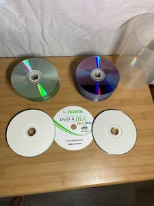 Disco multimedia 75 Ritekusa RIDATA en blanco 16X DVD-R DVDR blanco imprimible por inyección de tinta de 4,7 GB - Imagen 1 de 3