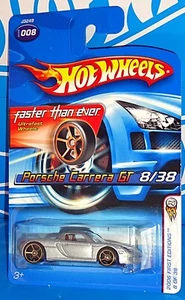 Hot Wheels 2006 First Editions #8 Porsche Carrera GT Mtflk Silver w/ FTEs - Picture 1 of 2