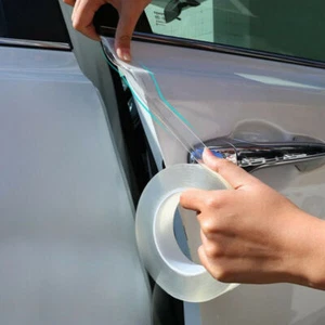 Tira protectora de película antiarañazos para borde de puerta de coche transparente 5M accesorios adhesivos - Imagen 1 de 12