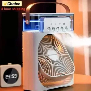 3-in-1 Mini Air Cooler USB Fan Humidifier with LED Light for Home and Travel - Picture 1 of 8