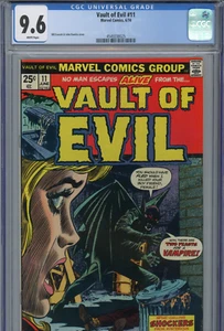 Vault of Evil #11 (1974) Marvel CGC 9.6 Blanco John Romita - Imagen 1 de 3