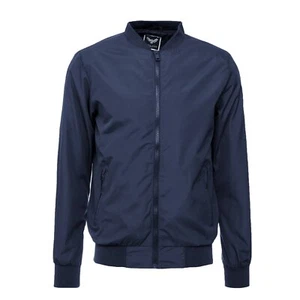 Brave Soul Mens Bomber Jacket Sanjay Long Sleeve Zipped Polyester Outwear - Picture 1 of 42