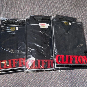 3 Clifton Dark Navy Blue Super Shirts 18 1/2x37 Police Fireman Zipper - Picture 1 of 4