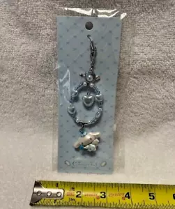 Sanrio Cinnamoroll Dreaming Angel 6.5" Beaded Phone / Bag Charm Strap - New - Zdjęcie 1 z 6