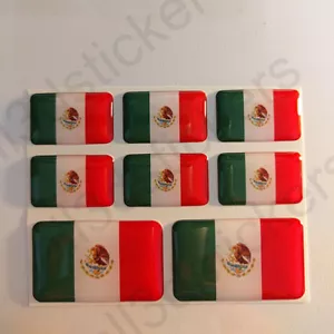 Sticker Mexico Resin Domed Stickers Mexico Flag 3D Vinyl Adhesive Decal Car - Bild 1 von 3