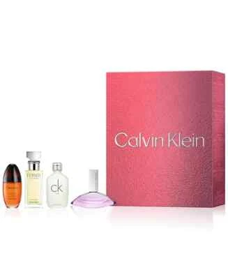 Holiday Favorite Calvin Klein feminino 4 peças. Conjunto de presente de fragrância para ela - Imagem 1 de 4