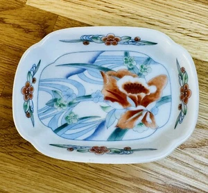 Portasapone vintage Takahashi Flora San Francisco decorato a mano portagioie - Foto 1 di 12