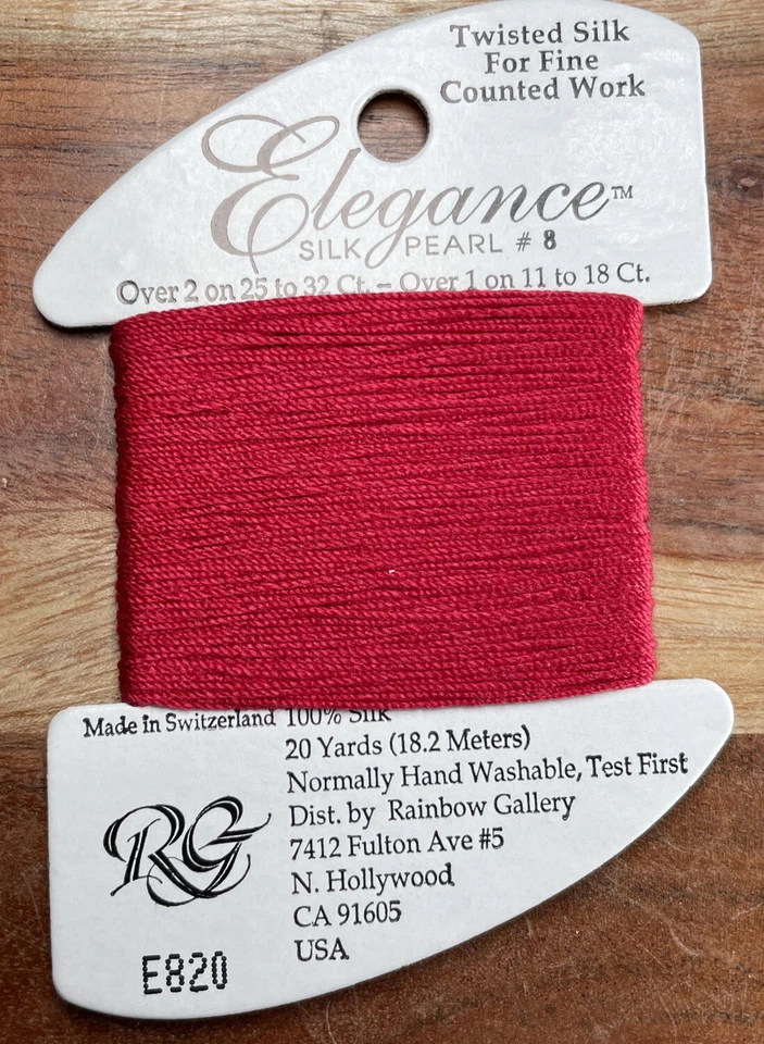 Rainbow Gallery - Elegance Twisted Silk E820 Ruby Red - Image 1 of 1