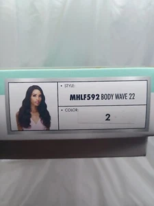 Parrucca in pizzo profondo capelli umani Midway International Inc Bobbi Boss MHLF592 BODY WAVE 2 - Foto 1 di 8