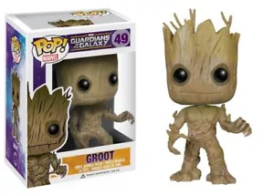 Guardians of the Galaxy Groot Funko POP Vinile Bobble Head NUOVO CON SCATOLA A VOLTA RARO - Foto 1 di 1