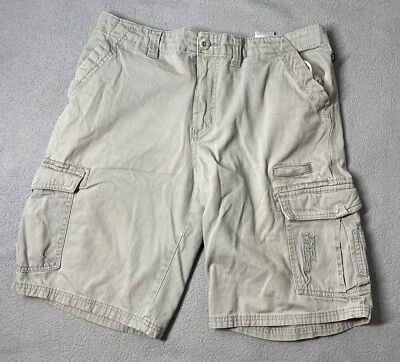 Pantalones Cortos De Colección No Fear Para Hombre 38 Gris Caqui Bolsillos de Carga Sueltos Informales Foto 1 de 4