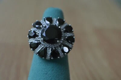 Anillo Elite de 4,75 quilates de platino/circón sobre plata de ley talla 6 Foto 1 de 4