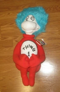 Rare DR SEUSS CAT IN THE HAT THING 1 ONE DOLL PLUSH TOY Cuddle Pillow 30" tags - Picture 1 of 2