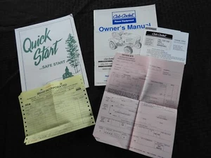 1996-1997 GENUINE CUB CADET 2086 SUPER GARDEN LAWN TRACTOR OPERATORS MANUAL NICE - Picture 1 of 4